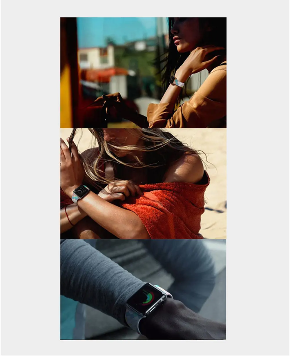 Rainbow38/40/42/44 мм ремешок для часов из натуральной кожи цвет для Iwatch ремешок для Apple Watch для samsung наручный браслет 22 мм 24 мм мозаика