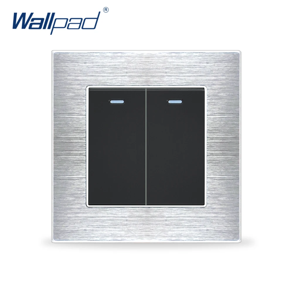 Серебристые 1 2 3 4 клавиши ходовые переключатели ЕС Великобритания розетка диммер