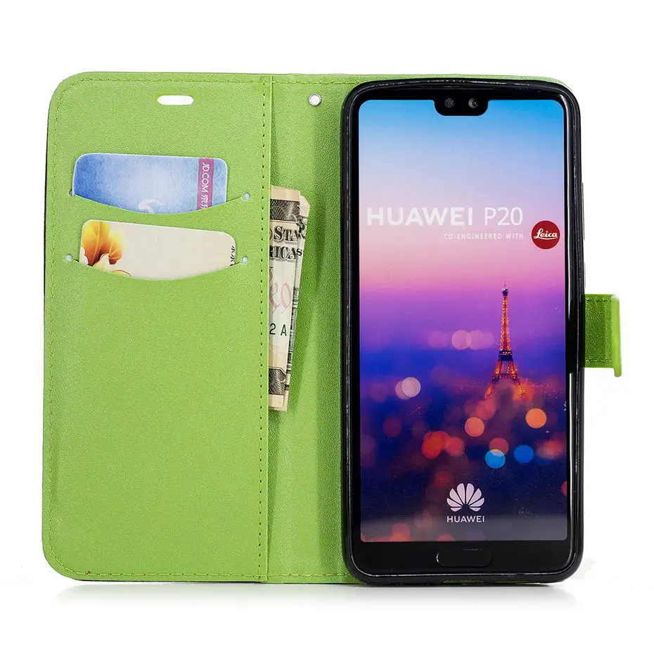 Чехол MILYSSI для Huawei P20/P20 Lite разноцветный кожаный чехол бумажник с откидной крышкой