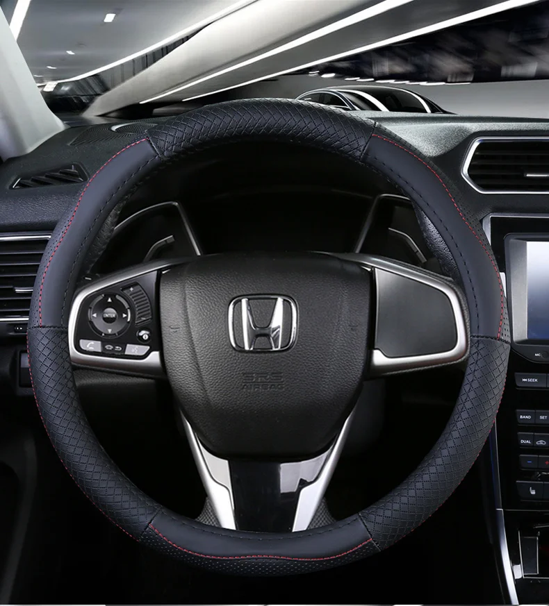 Верхний слой кожаный руль чехлы для Honda Passport Pilot MR-V Vezel HR-V WR-V Acty Freed Jade Mobilio Odyssey Stepwgn