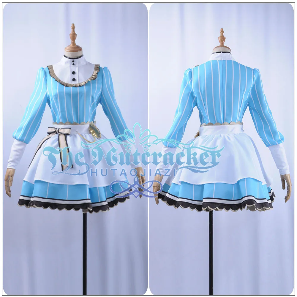 Костюм для косплея Love live Tea Party Unawakened Ayase Eli Cos сексуальная униформа синяя короткая