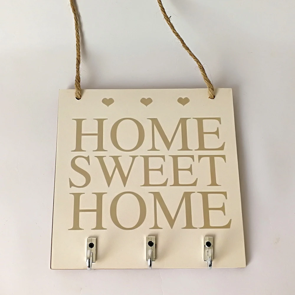 Деревянная квадратная декоративная доска для дома милая домашняя деревенская