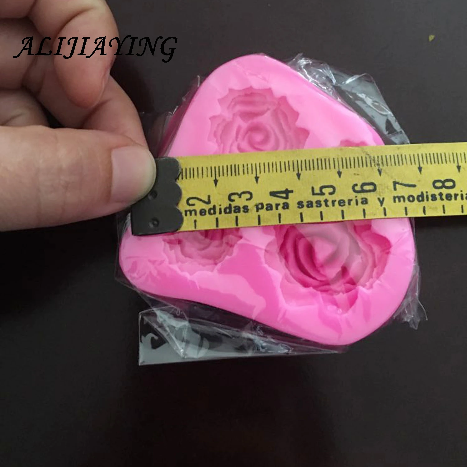 Sugarcraft цветок 4 отверстия силиконовая форма Роза помадка инструменты для