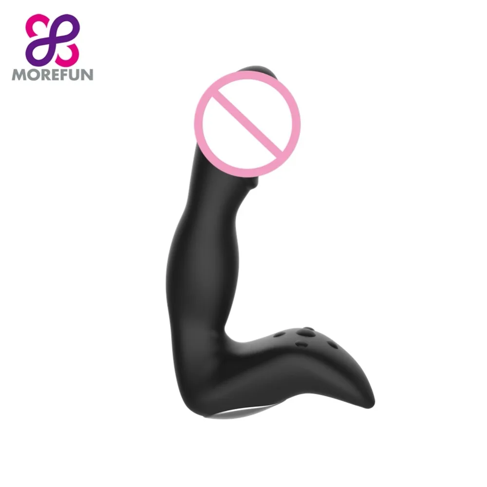 MOREFUN 10 скоростей силиконовые мужские анальные секс-игрушки Анальная пробка