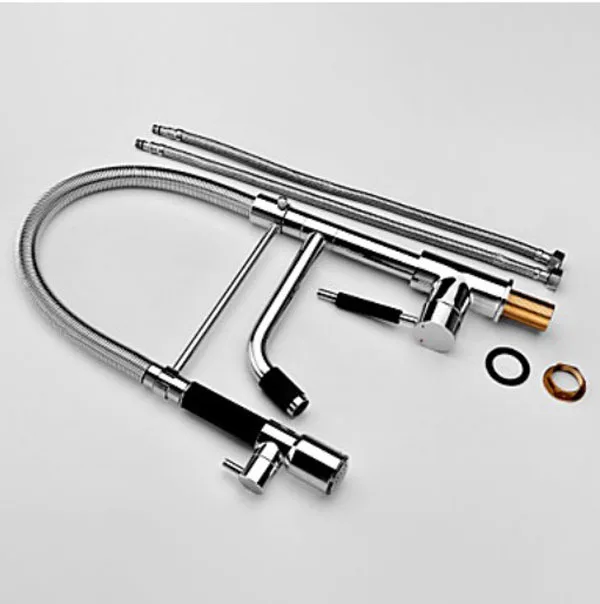 С современной хромированной отделкой светодиодный вращающийся высокий кухонный