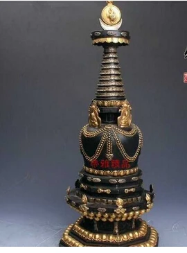 Медь Латунь КИТАЙСКИЙ ремесла декор Азии Китай El Templo Budismo Кобр Бронзы 24 К Oro Буда