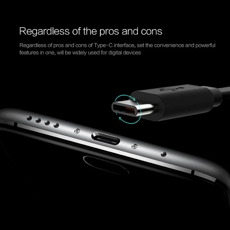 Nillkin USB C кабель для samsung Galaxy S8 S9 S10 Plus Note 8 9 10 A40 A50 2A usb type быстрой зарядки Oneplus 6 7