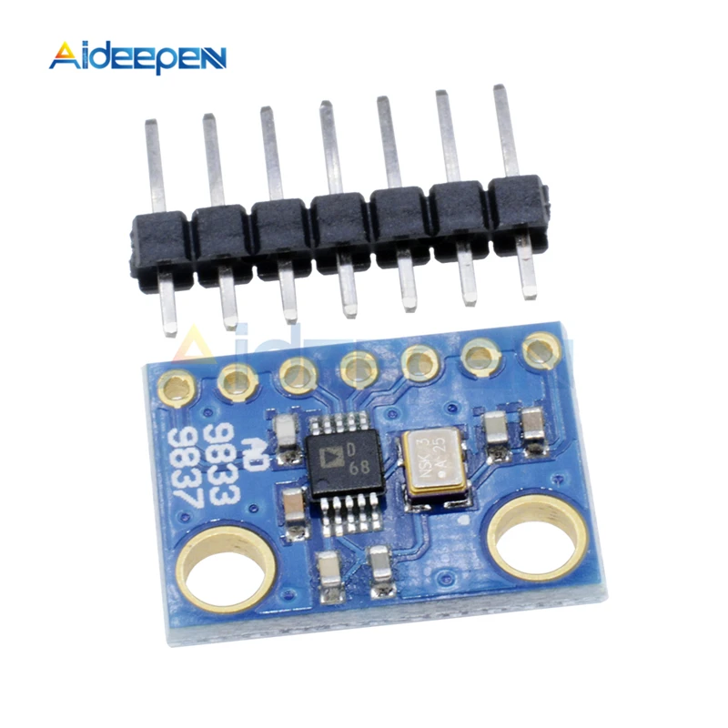 DC 2,3 V-5,5 V AD9833 программируемые микропроцессоры последовательный интерфейс модуль Синусоидальная квадратная волна DDS генератор сигналов Модуль синий