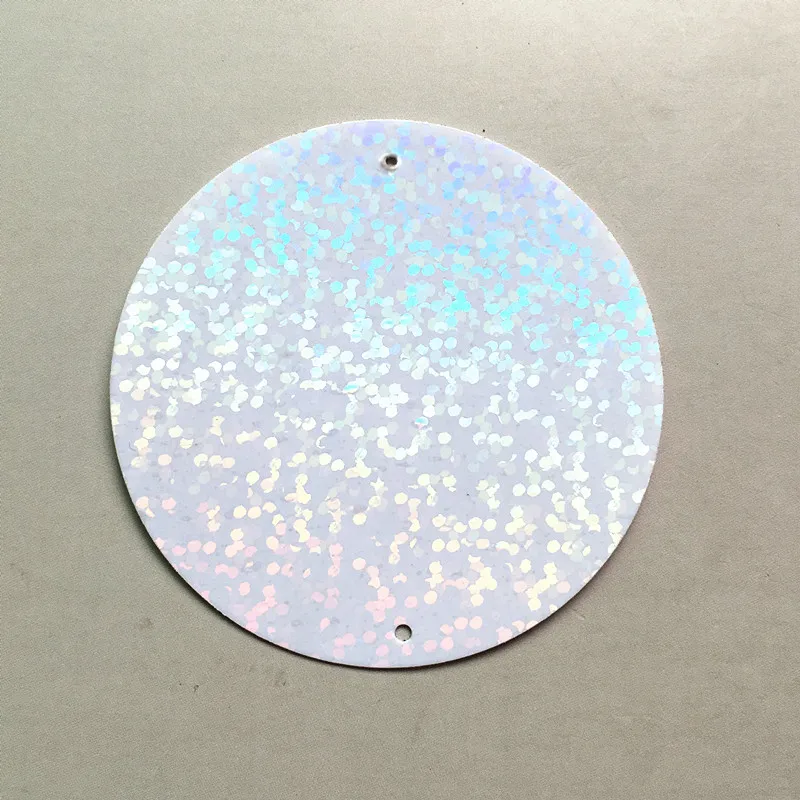 50 шт. большие круглые Блестки 55 мм Прошитые блестки голограмма ПВХ свободные