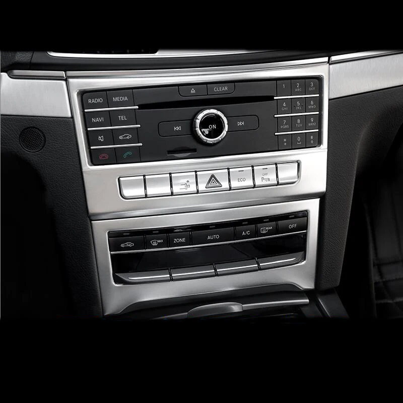Car Styling Center Console Air Conditioning CD panel Decorative Cover trim For Mercedes-Benz E Class Coupe W207 C207 2014-2016 | Автомобили