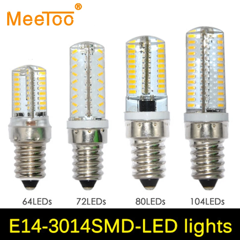 1 шт. SMD3014 E14 Светодиодная лампа 220 В 64 72 80 104 лампы прожектор заменить 50 вт до 90 Вт