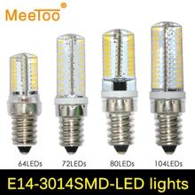 1 шт. SMD3014 E14 Светодиодная лампа 220 В 64 72 80 104 лампы прожектор