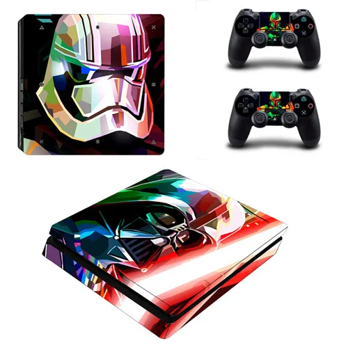 YSP4S-1893 Звездные войны последний джедай PS4 тонкий стикер кожи для sony playstation 4 консоли и 2 контроллеров PS4 тонкий стикер кожи наклейка - Цвет: YSP4S-1893