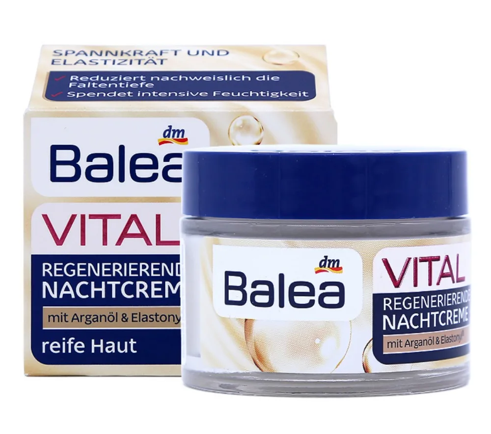 

Balea Vital Baobab Night Cream for Women Mature Skin40+Years Anti Aging Wrinkle Moisturizing Repair Skin Elasticity Firmness
