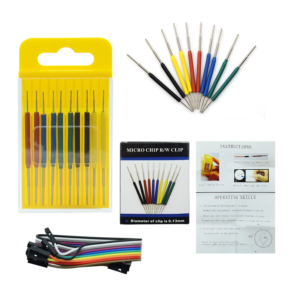 10 шт./компл. микро сим карт IC зажим SOP SOIC/TSSOP/тсоп/SSOP/MSOP/PLCC/QFP/TQFP/LQFP/SMD IC тест чип pin мини чипов разъем адаптера