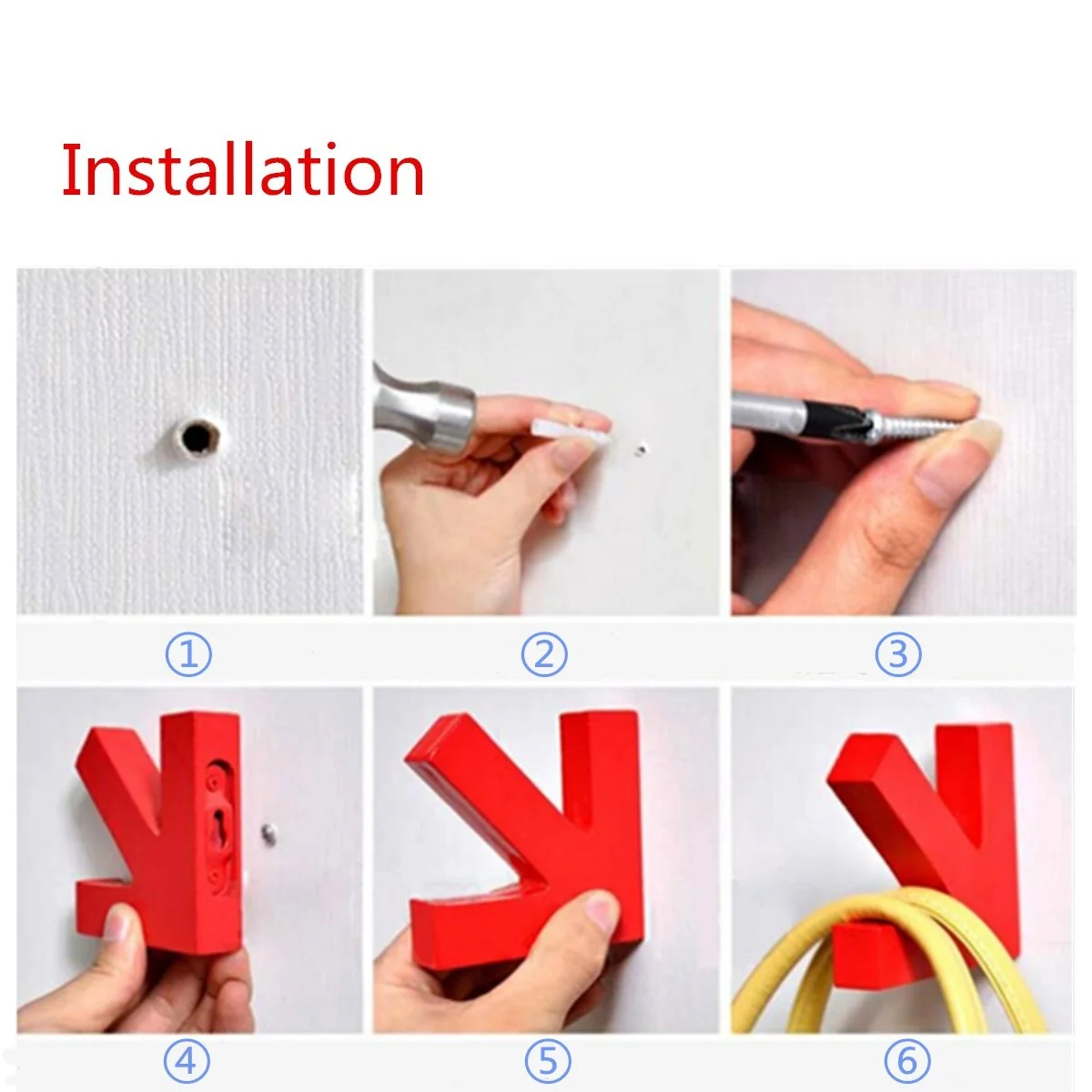 Mordern дизайн настенный цветной рисунок деревянная стрела крючок вешалка для шляп