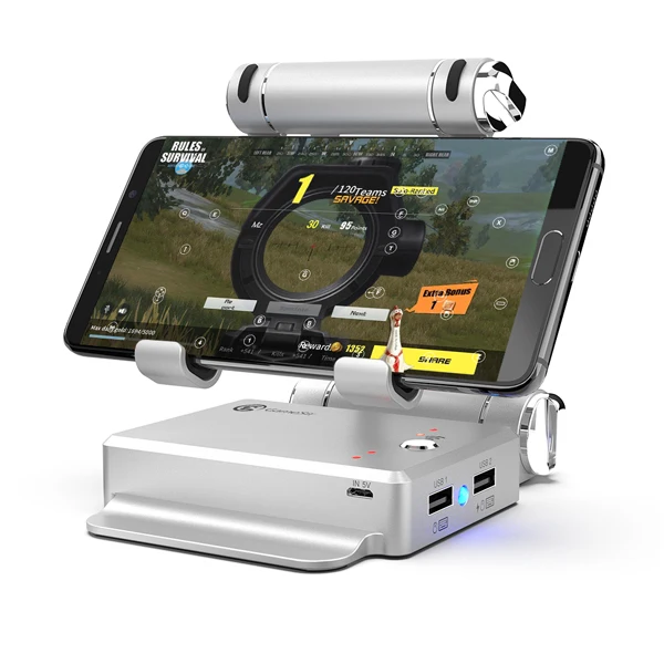 GameSir X1 Battle Dock PUBG мобильный контроллер подставка для джойстика док-станция FPS игры клавиатура мышь легенды геймпад Бесплатный огонь - Цвет: SILVER