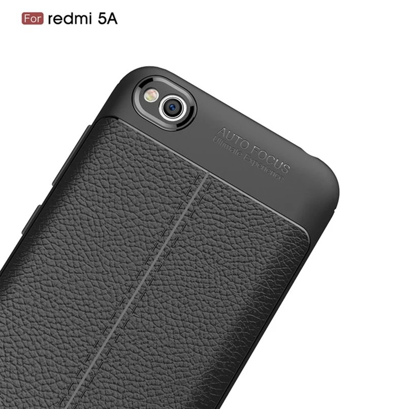WhaY кожаный чехол для Xiaomi Redmi 5A задняя крышка Силиконовый противоударный Xiomi
