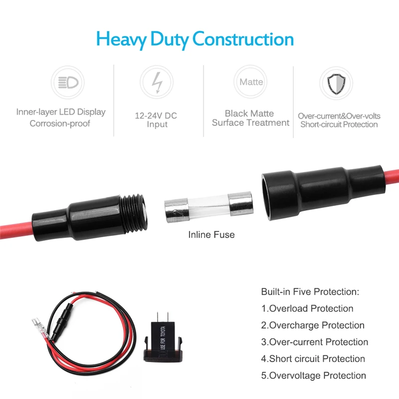 MICTUNING 2.1A 5V Dual USB Автомобильное зарядное устройство синий светодиодный цифровой вольтметр дисплей Розетка телефон автомобильное зарядное устройство gps быстрое зарядное устройство для Toyota