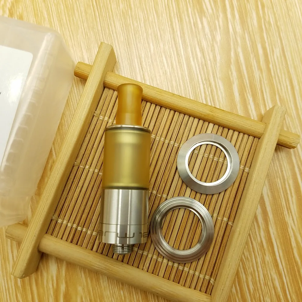 Dvarw MTL Style Mini 16 мм RTA Rebuildable Atomizer 316SS PEI Нижняя система воздушного потока Dual Post Build Deck