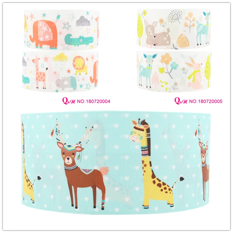 10 ярдов/партия корсажная лента для волос с принтом животного 22 мм 38 75 180720004|Ленты
