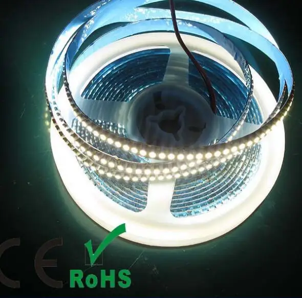 Гибкий Однорядный IP33 3528 SMD 24 В 5 м 240 светодиодов/м неводонепроницаемый ширина 10 мм