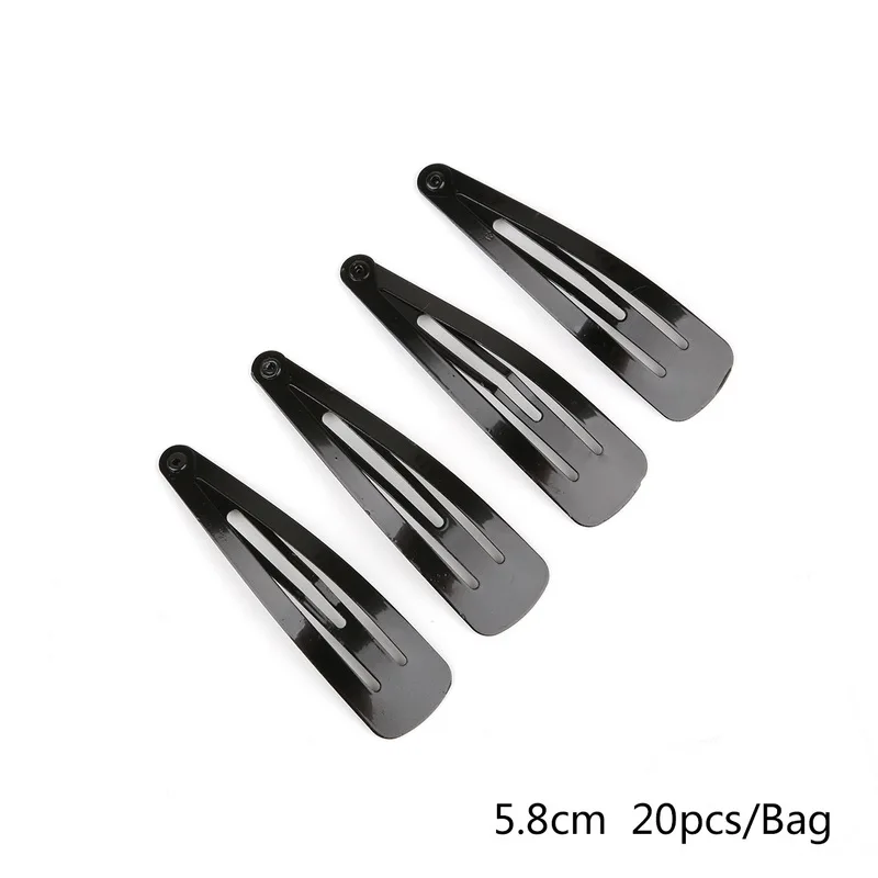 C 20 шт./лот заколки-пряжки для волос головной убор Dtainless Dteel заколки для волос салон Tchnology DIY черные плоские заколки для волос - Цвет: C
