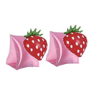 Strawberry Летний круг для плавания на пляже, вечерние надувные кольца для бассейна, детские круглые кольца с блестками и перьями - Цвет: Strawberry