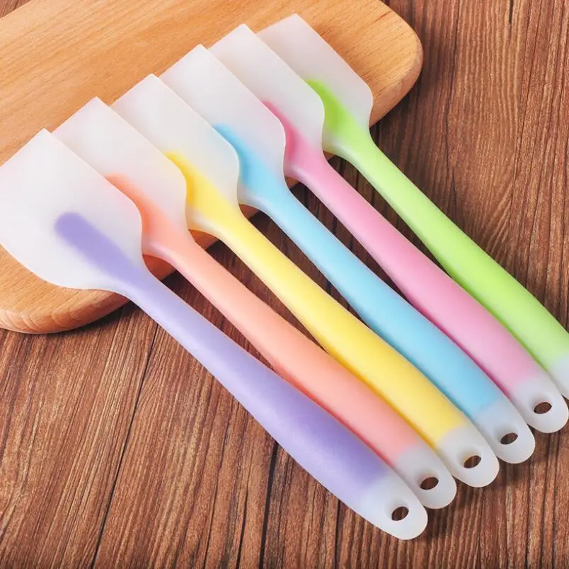 

Bake Gadget Silicone 21 cm Soft Seamless Spatula Buttercream Scraper Brush Baking Maker LX6707