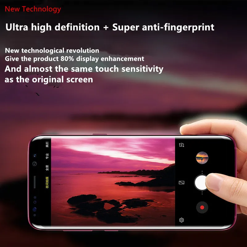 6D закаленное стекло для samsung Galaxy S8 S9 Plus 3D Защитная пленка экрана Note 8 S7 Edge S6 A8