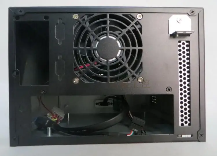 Серверный корпус NAS малое хранилище 2-bay ITX алюминиевая панель NVR чехол для