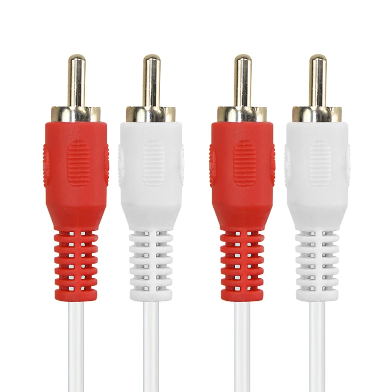 CABLETIME RCA аудио кабель 3 5 мм Jack 2RCA на 2 папа позолоченный для домашнего кинотеатра DVD
