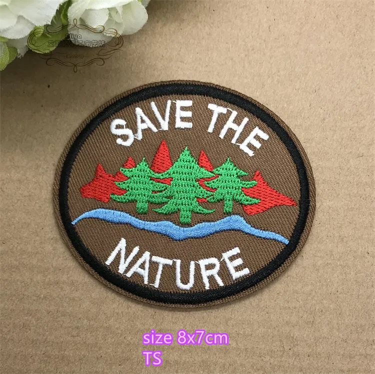 Популярные вышитые эмблемы модные нашивки с утюгом тканевые аксессуары сумка