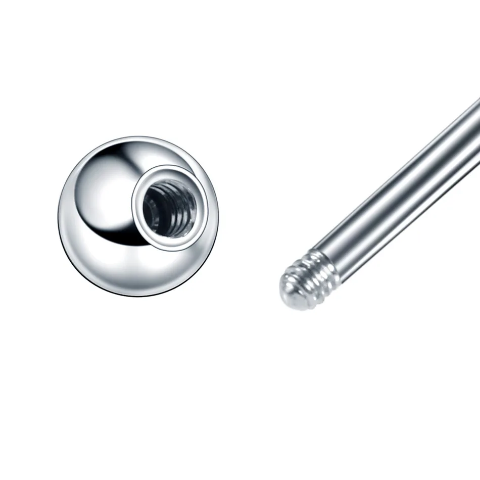 Utimtree 12PCS/lot Stainless Steel Cubic Zircon Eyebrow Nose Lip Captive Bead Ring Tongue Piercing Tragus Cartilage Body Jewelry | Украшения