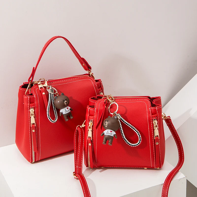 Chain Pu Leather Crossbody Bags For Women 2020 Small Shoulder Messenger Bag Special Lock Design Female Travel Handbags | Багаж и сумки