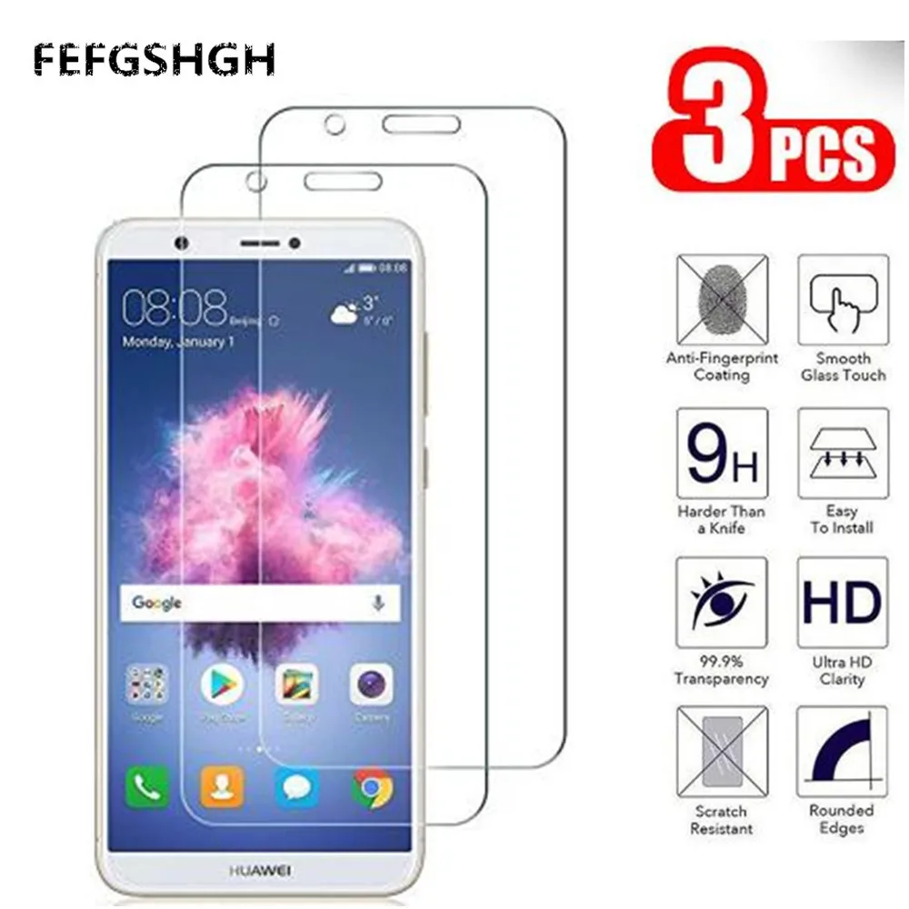 

Закаленное стекло 2.5D 9H для Huawei P Smart, Защитное стекло для экрана Huawei Enjoy 7s, защитная пленка, стекло