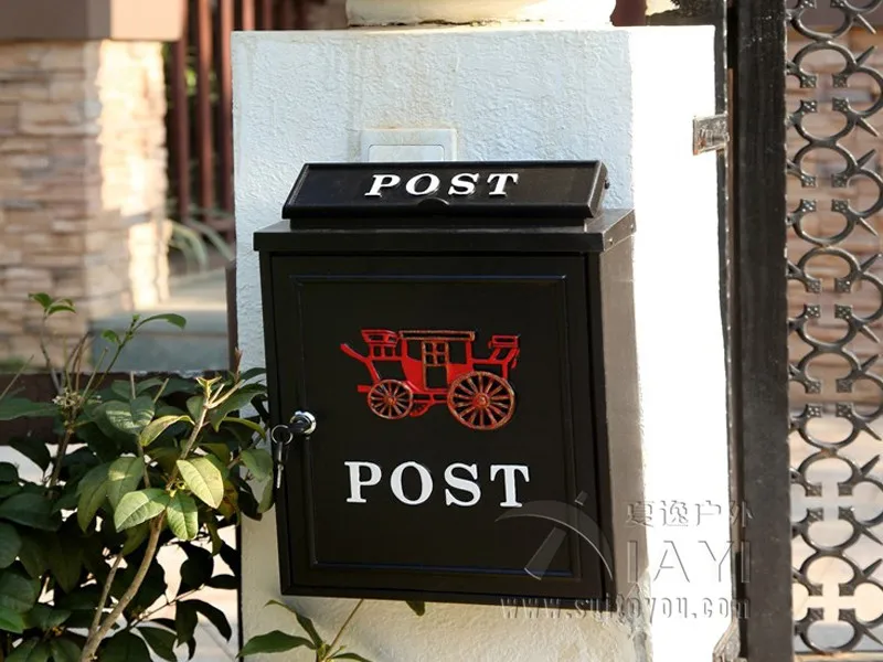 Большой почтовый ящик открытый защищенный литой алюминиевый | Дом и сад