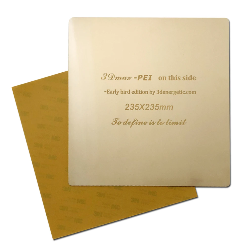 Энергичный 3D-принтеры удаления пластина из рессорной стали платформа для