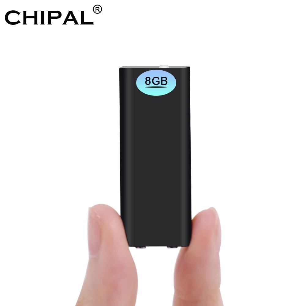 CHIPAL 3 в 1 8 Гб диктофон ручка Глобальный маленький цифровой аудио мини-диктофон+ MP3-плеер+ USB флэш-накопитель память