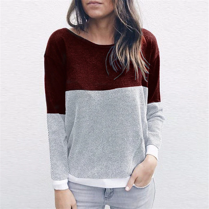 Осенне-зимний женский свитер цветной с длинными рукавами пуловер модный тонкий