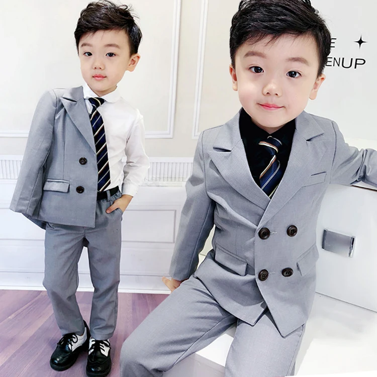 Комплект одежды для мальчиков из 2 предметов блейзер и брюки на свадьбу день