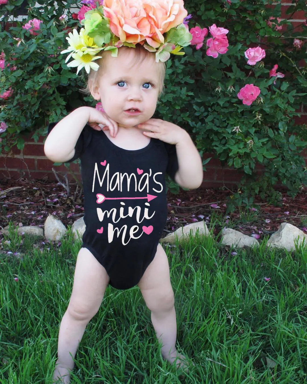 Pudcoco/боди для новорожденных девочек одежда с надисью Mamas Mini надписью Me и повязкой