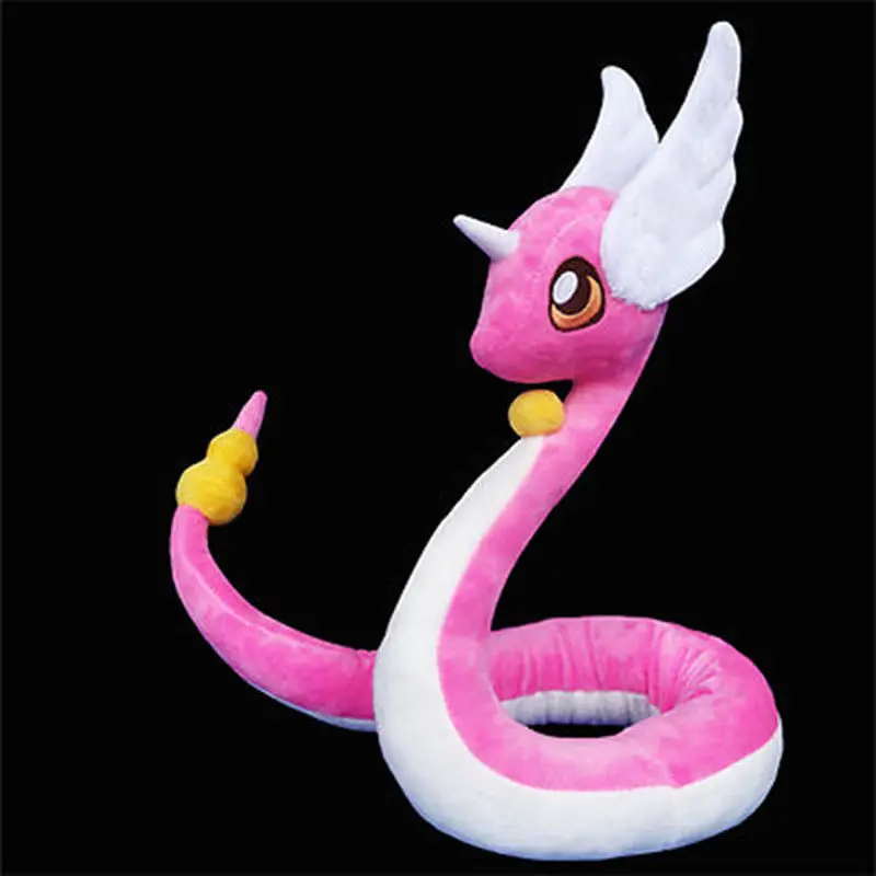 95 см Pocket Monster Shinny Dragonair плюшевая кукла любой изгиб мягкие игрушки синий/розовый детский подарок коллекция домашний декор