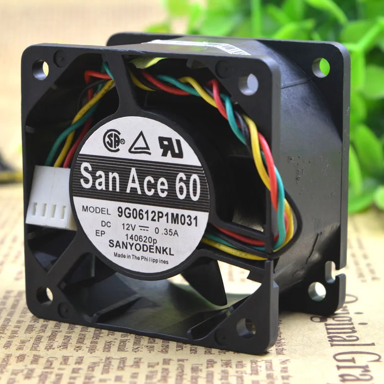 SANYO 6038 6 см 12 В 0 35a 9G0612P1M031 4 линейный двухшаровой бесшумный вентилятор 60X60X38MM|6cm fan|fan