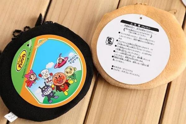 Милая плюшевая игрушка монета кошелек мультфильм анпанмен девушки подарок на