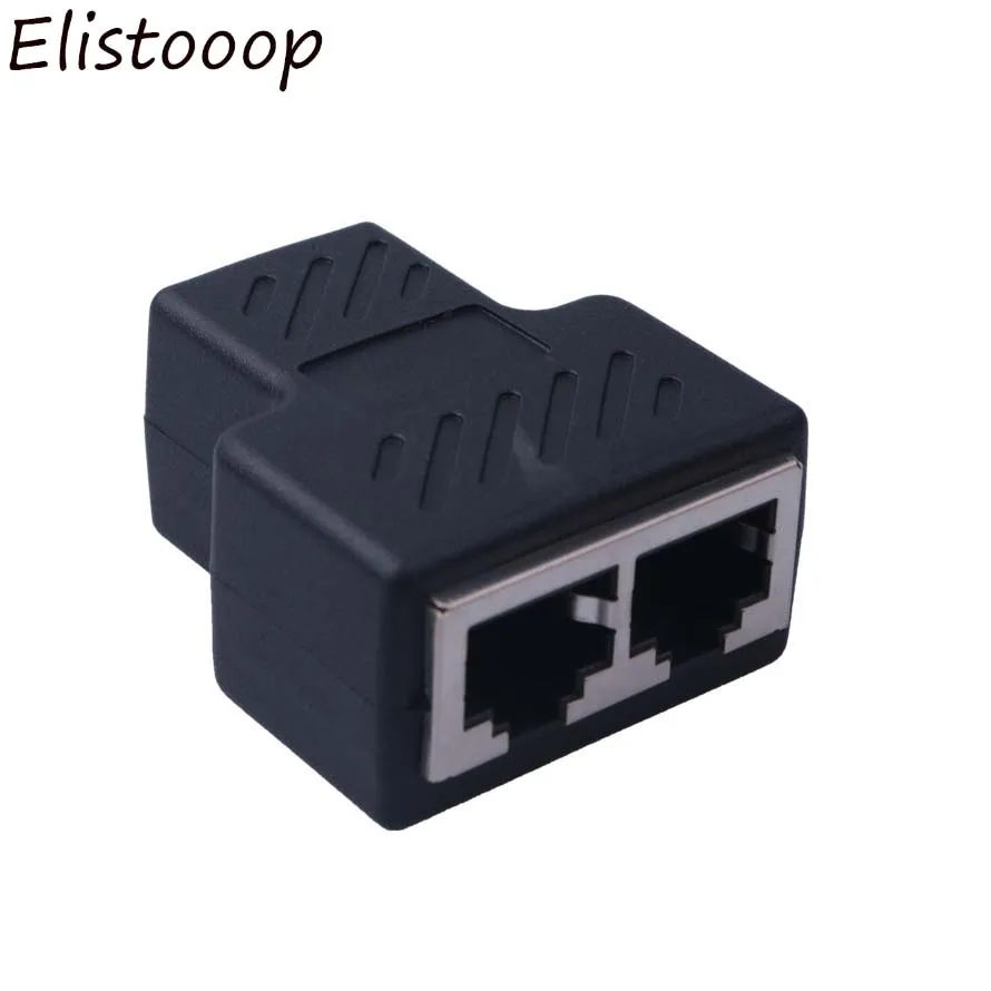 Elitooop 1 2 способа ethernet RJ45 LAN Ethernet сетевой кабель женский сплиттер разъем адаптер| |