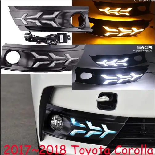 Model1 style Corolla бампер светильник год, altis Дневной светильник светодиодный Auris, rush, автомобильные аксессуары, wish, corolla противотуманный светильник - Цвет: Model1 style