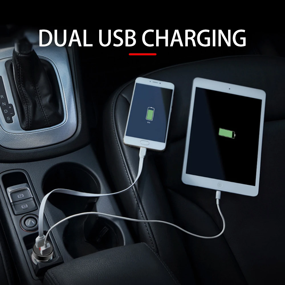 Новинка 3 4 а Мини Двойное USB Автомобильное зарядное устройство гнездо