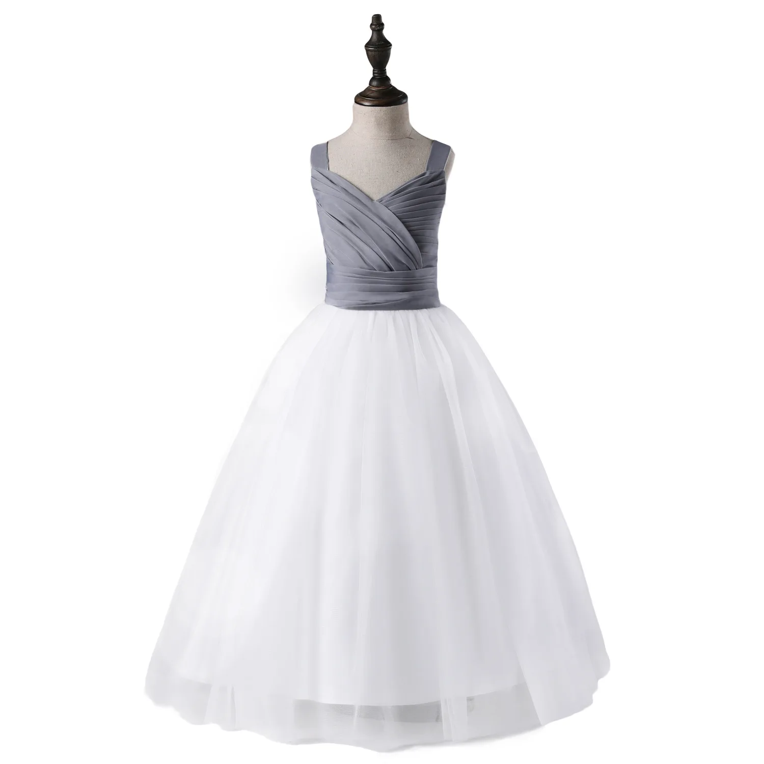 Elegant Girl Dresses Fashion Kids Lace Party Tulle Flower Princess Wedding Baby Ball Gown | Детская одежда и обувь