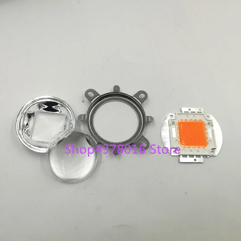 DIY LED Grow light KIT 100 Вт полный спектр светодиодный драйвер led grow chip объектив +